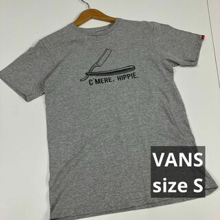 VANS バンズ　古着　グレー　Tシャツ　S カットソー(Tシャツ/カットソー(半袖/袖なし))