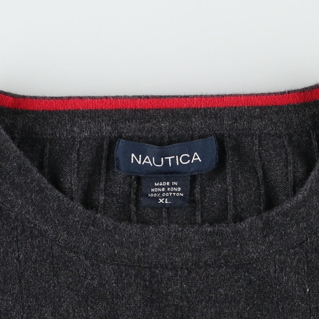 NAUTICA(ノーティカ)の古着 ノーティカ NAUTICA コットンニットセーター メンズXL /eaa416065 メンズのトップス(ニット/セーター)の商品写真