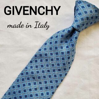 GIVENCHY - GIVENCHY　ブルー　水色　素敵なデザインのネクタイ