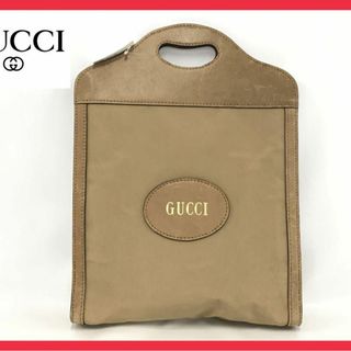 グッチ(Gucci)の✨美品✨オールドグッチ ハンドバッグ グッチロゴ レザー ベージュ(ハンドバッグ)