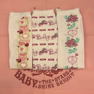 ベイビーザスターズシャインブライト(BABY,THE STARS SHINE BRIGHT)のBABY, THE STARS SHINE BRIGHTピンク系柄SC3点セット(ソックス)