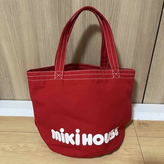 mikihouse - ミキハウスバケツ型ロゴトートバッグ