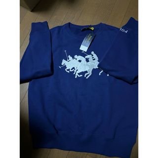 ポロラルフローレン(POLO RALPH LAUREN)のタグ付き　新品　ラルフローレン　POLO スウェット ネイビー　　レディース　M(トレーナー/スウェット)