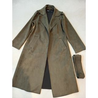 ザラ(ZARA)のZARA　チェスターコート　スエード調(チェスターコート)