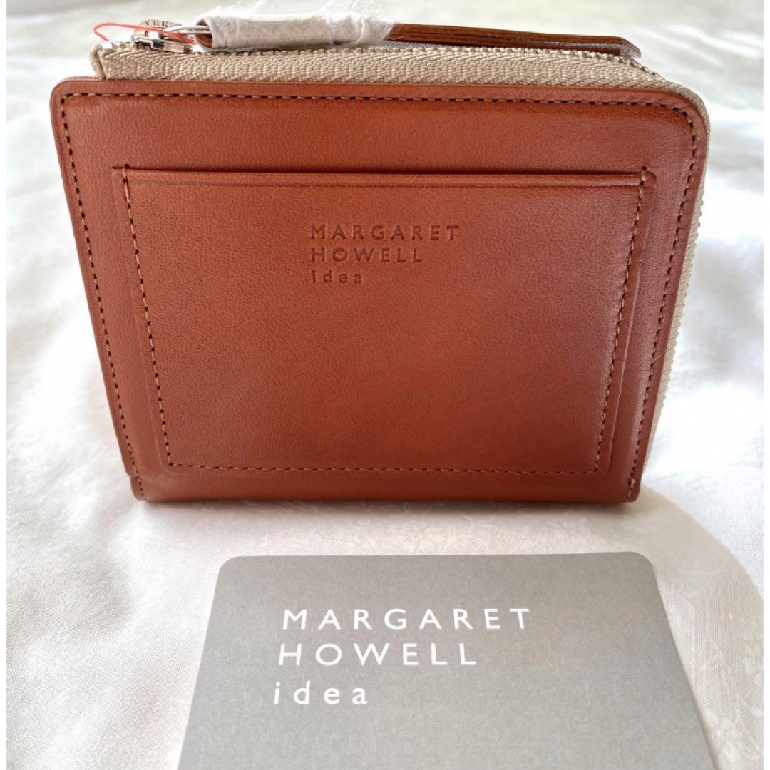 MARGARET HOWELL(マーガレットハウエル)の【新品】マーガレットハウエルアイデア ピルモント L字ファスナー折り財布 ピンク レディースのファッション小物(財布)の商品写真