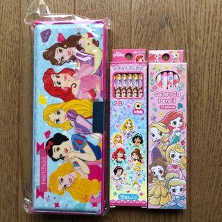 Disney - 新品 日本未発売 ディズニー プリンセス 多機能筆箱 ペン