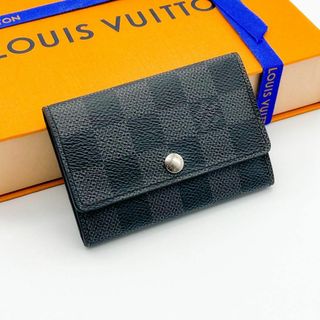 ルイヴィトン(LOUIS VUITTON)のSS美品 ルイヴィトン ダミエ グラフィット ミュルティクレ6 キーケース(キーケース)