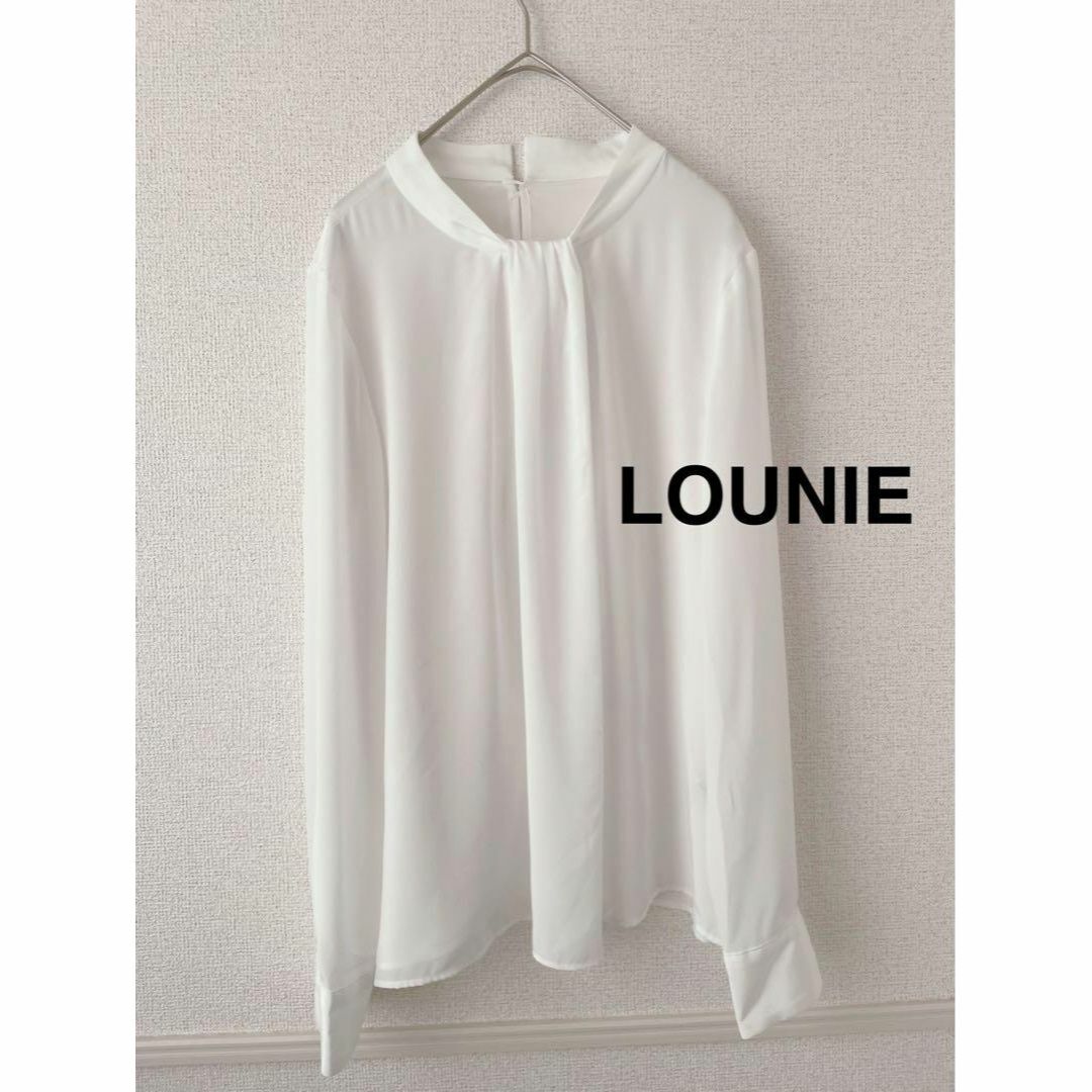 LOUNIE - 1回のみ着用 LOUNIE ルーニィ ボウタイ風プルオーバー LOUNIE - 1回のみ着用 LOUNIE ルーニィ ボウタイ風プルオーバー