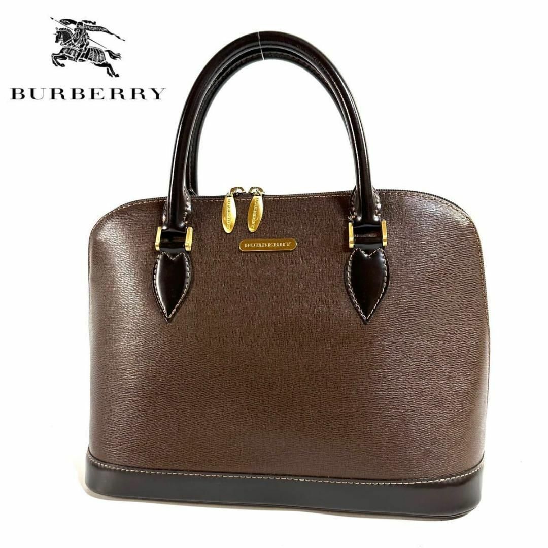 【極美品】BURBERRY ノバチェック レザー ハンドバッグ ゴールド金具 | フリマアプリ ラクマ