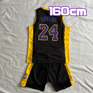 バスケ 子供 レイカーズ ユニホーム 上下 ゴービー 黄 黒 紫 130～160(バスケットボール)