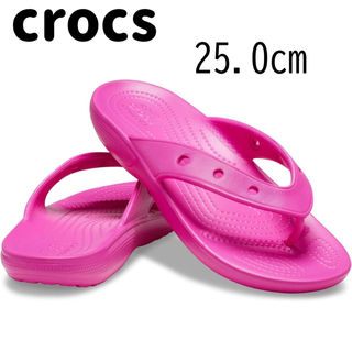 クロックス(crocs)の【新品】crocs サンダル クラシック ジビッタブル フリップ 25cm(サンダル)