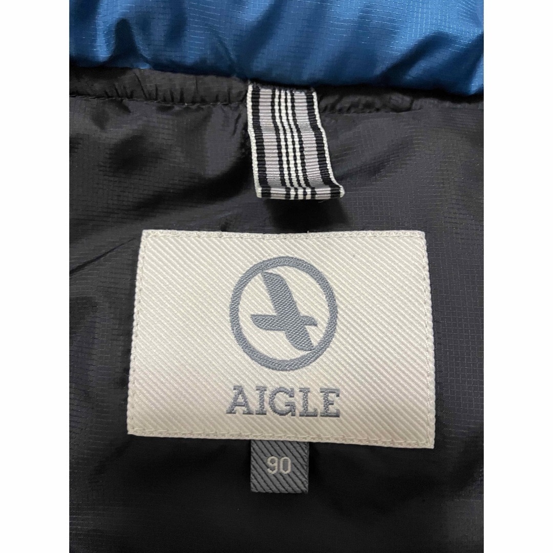 AIGLE(エーグル)のAIGLE   エーグル　90  キッズ　ベビー　ダウンベスト キッズ/ベビー/マタニティのキッズ服男の子用(90cm~)(ジャケット/上着)の商品写真