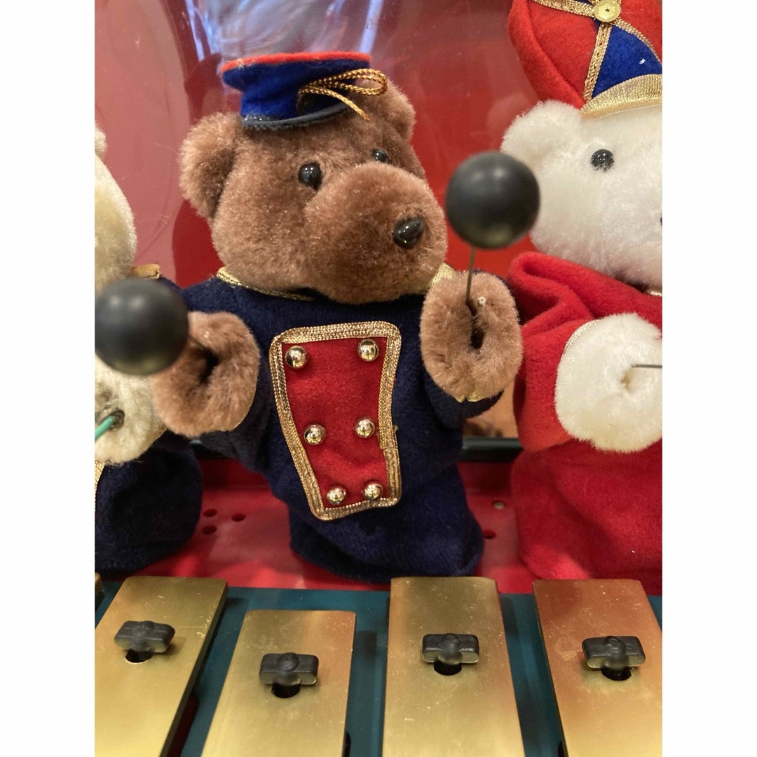 レア】ミスタークリスマス Bandstand Bears 鉄琴からくり レア】ミスタークリスマス Bandstand Bears 鉄琴からくり