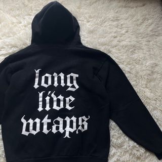 ダブルタップス(W)taps)の希少✨wtaps 背面ロゴプリント　パーカー　ダブルタップス　long libe(パーカー)