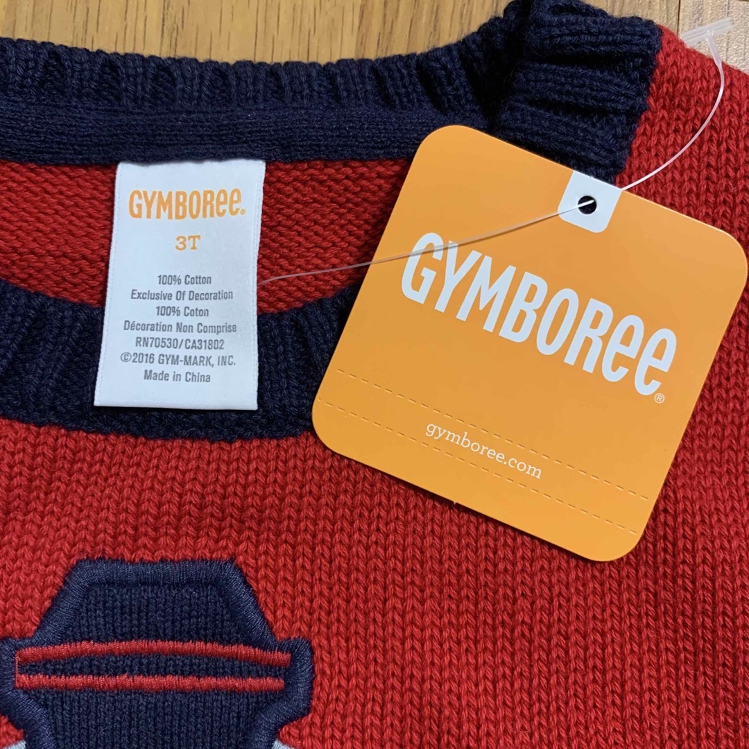 GYMBOREE(ジンボリー)の新品 ジンボリー 機関車セーター 3T 100 95 ニット gymboree キッズ/ベビー/マタニティのキッズ服男の子用(90cm~)(ニット)の商品写真