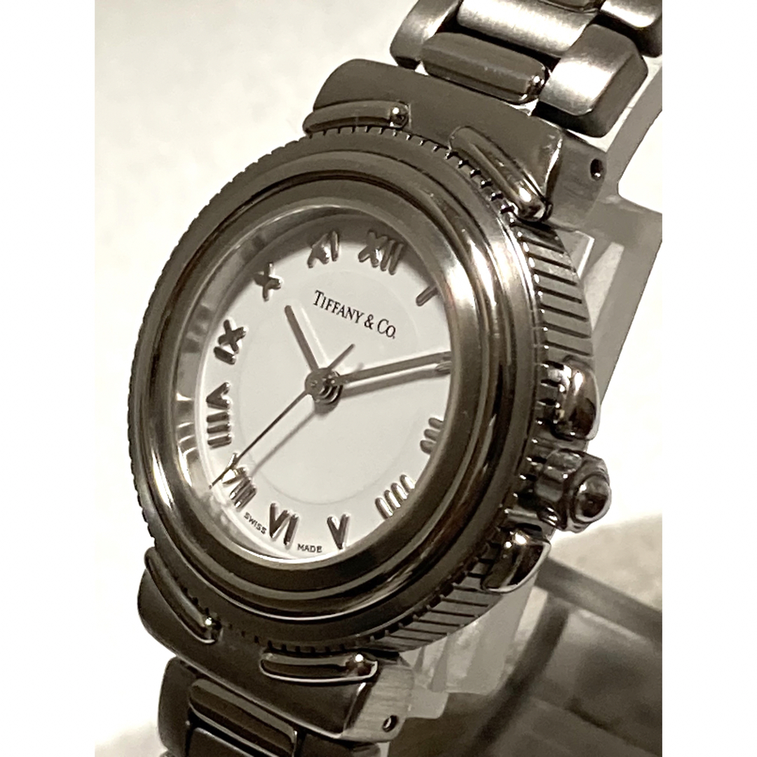 超美品！　TIFFANY ティファニー　インタリオ　電池新品　レディース腕時計