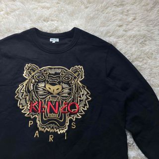 ケンゾー(KENZO)の希少色✨KENZO ケンゾー タイガー刺繍 金×赤 スウェット 入手困難　虎(スウェット)