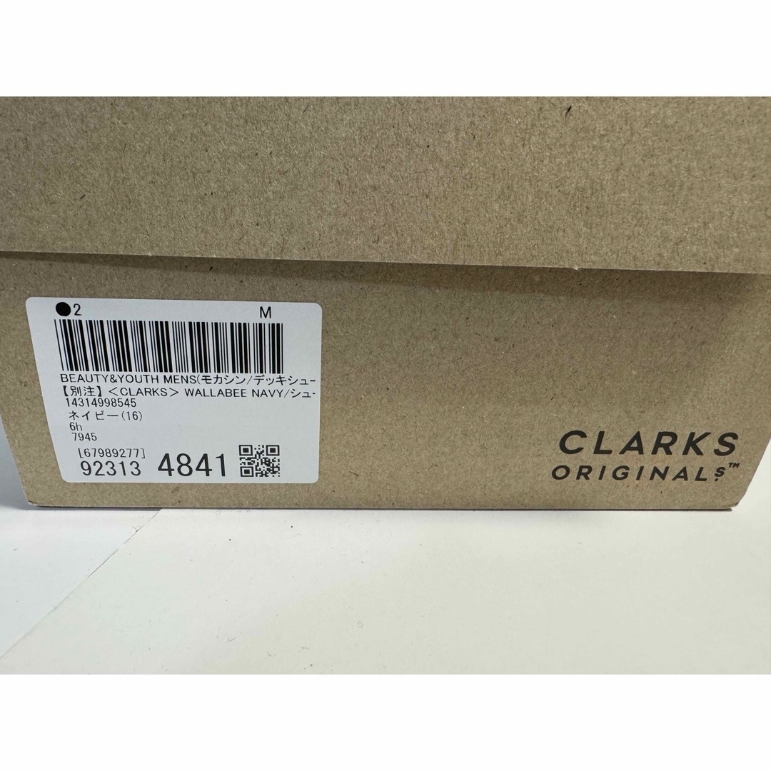 Clarks(クラークス)のCLARKS クラークス WALLABEE ワラビー  NAVY アローズ 別注 メンズの靴/シューズ(スリッポン/モカシン)の商品写真