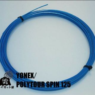 ヨネックス(YONEX)の【12Mカット】ポリツアースピン 1.25mm ブルー 1張り ヨネックス(その他)