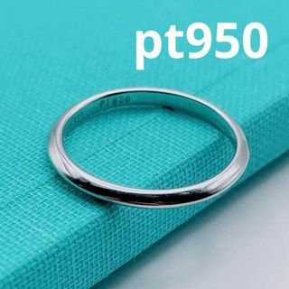 ティファニー(Tiffany & Co.)の【極美品】Tiffany & Co. リング　ナイフエッジ　pt950 約10号(リング(指輪))