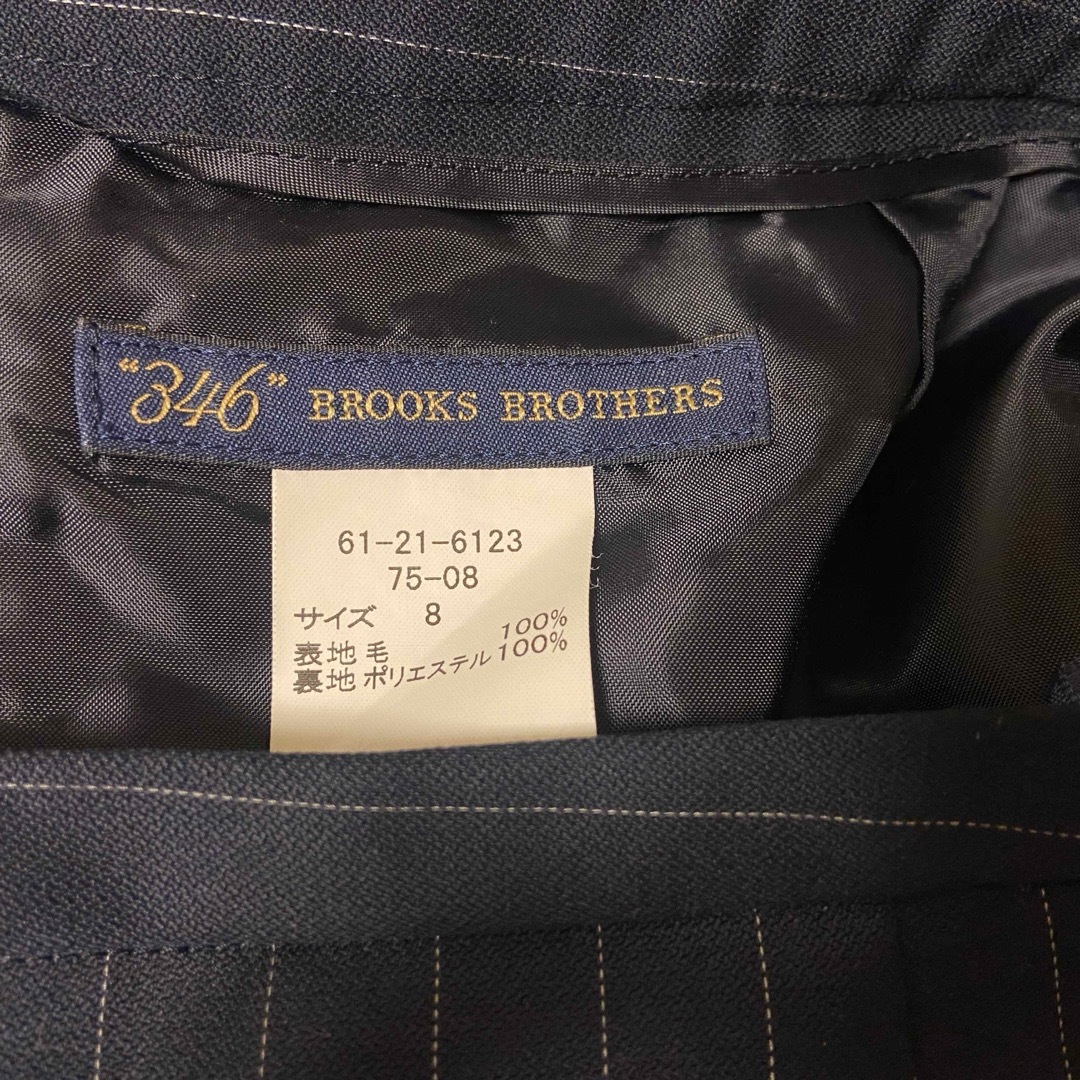 Brooks Brothers(ブルックスブラザース)の★ブルックスブラザーズ★ スカートスーツ  ネイビー　ストライプ　卒入学　就活 レディースのフォーマル/ドレス(スーツ)の商品写真