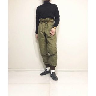 ミリタリー(MILITARY)のdead stock ステンシル有り チェコ軍 リバーシブル キルティングパンツ(ワークパンツ/カーゴパンツ)