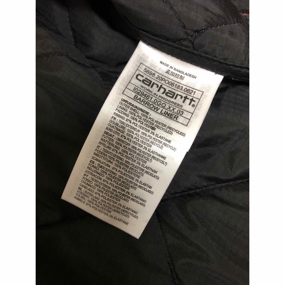 carhartt(カーハート)の【限定】Carhartt WIP バローライナー軽量キルティングジャケット メンズのジャケット/アウター(ナイロンジャケット)の商品写真