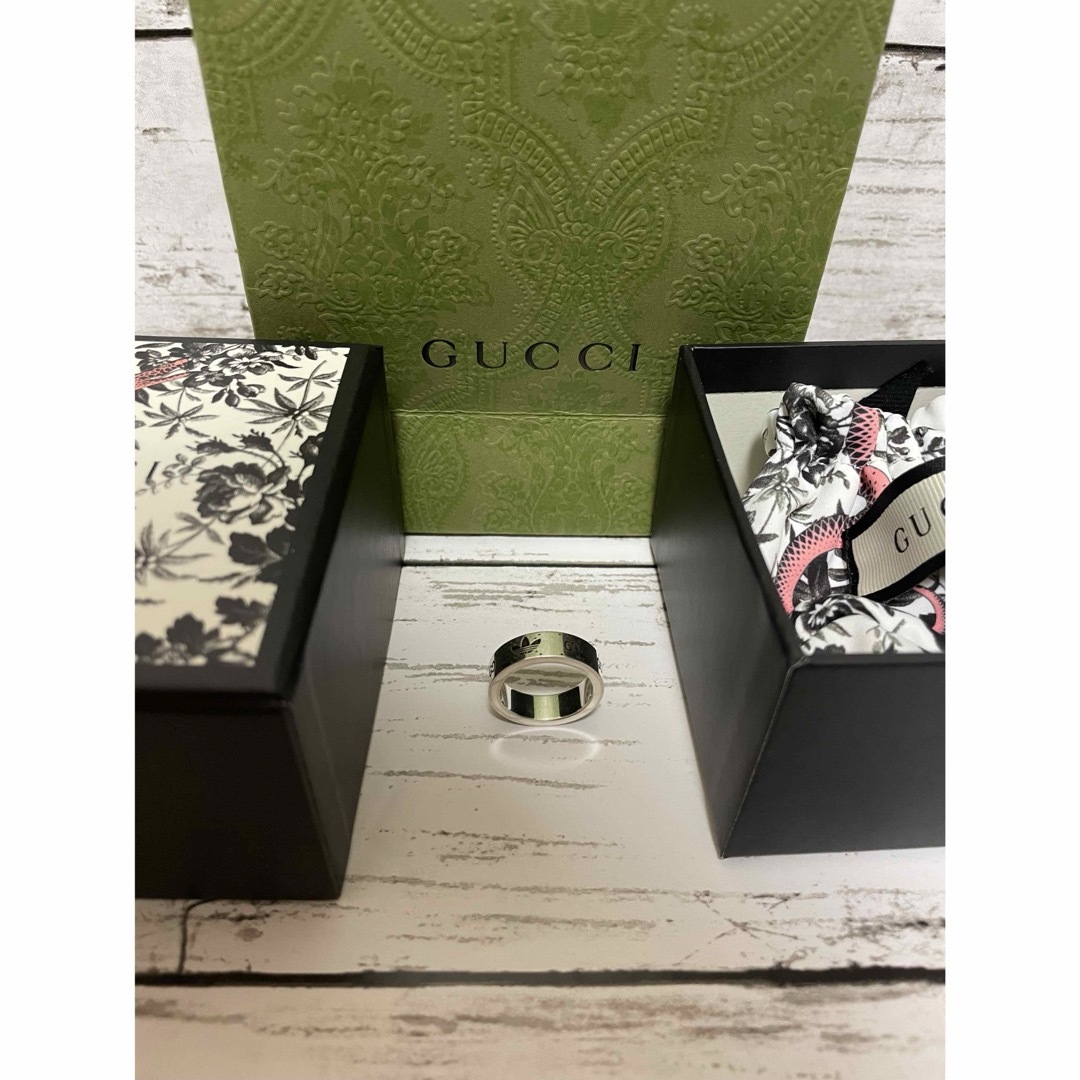 Gucci(グッチ)のadidas  x Gucci アディダス x グッチ リング 15号 メンズのアクセサリー(リング(指輪))の商品写真