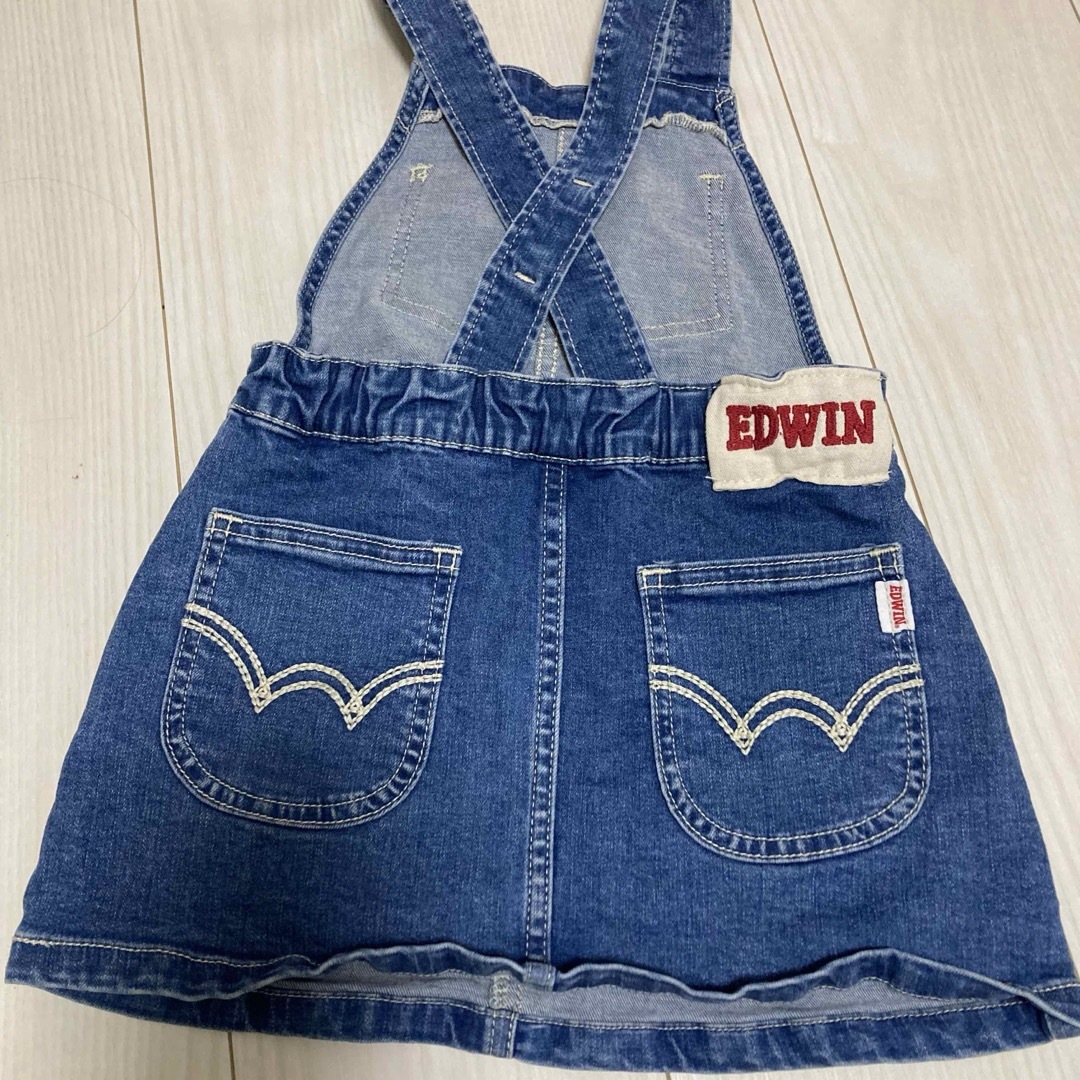 EDWIN(エドウィン)のサロペット　100 キッズ/ベビー/マタニティのキッズ服女の子用(90cm~)(その他)の商品写真