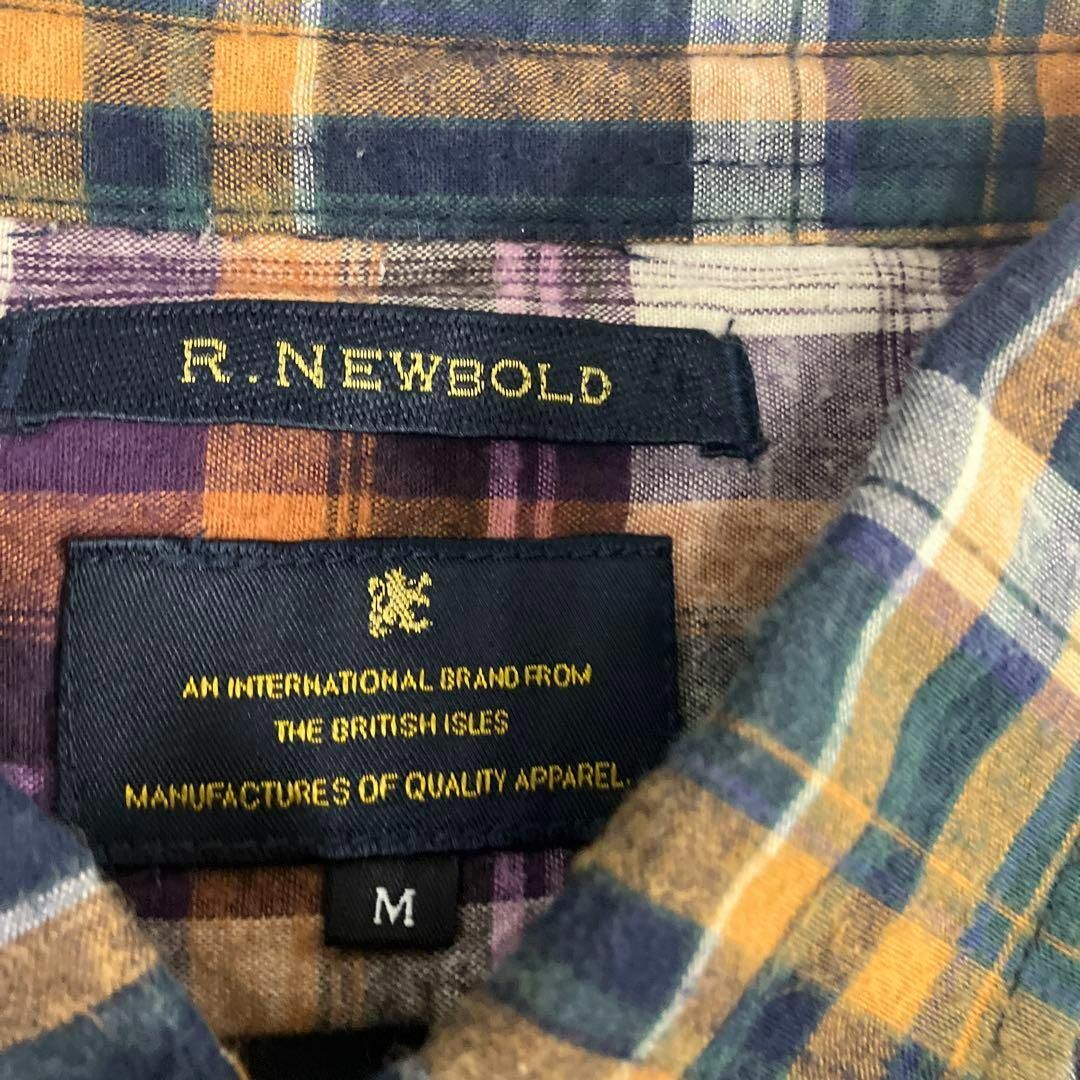 R.NEWBOLD(アールニューボールド)のアールニューボールド　チェック柄　シャツ　古着　長袖 メンズのトップス(シャツ)の商品写真