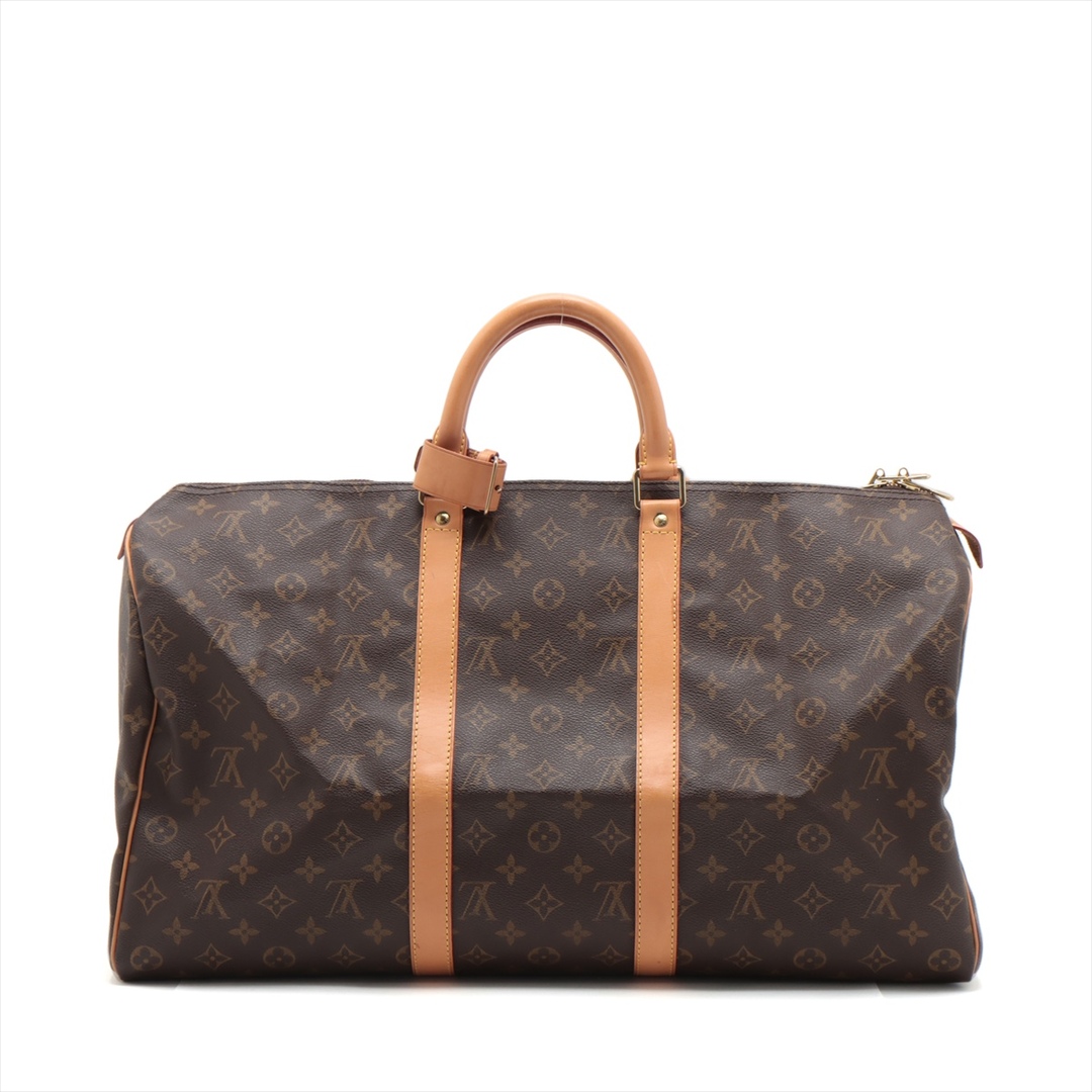 LOUIS VUITTON(ルイヴィトン)の極美品 ルイヴィトン モノグラム キーポル50 M41426 レザー ボストン バッグ トート 出張 旅行 トランク 本革 メンズ MMM N33-4 メンズのバッグ(ボストンバッグ)の商品写真