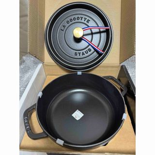 STAUB - 6736600 ストウブ ピコ・ココット 丸 22cm グレー 40509－30の