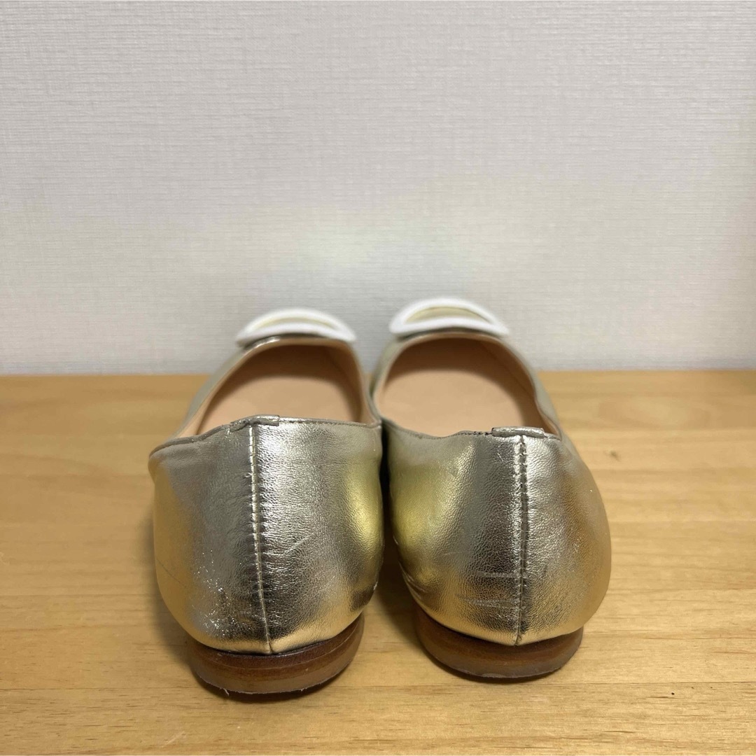 FABIO RUSCONI(ファビオルスコーニ)の☆FABIO RUSCONファビオルスコーニ フラットパンプス スクエアバックル レディースの靴/シューズ(ハイヒール/パンプス)の商品写真