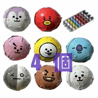 BT21 チョコパック 4個 バレンタイン ホワイトデー ラインフレンズ チョコ(菓子/デザート)