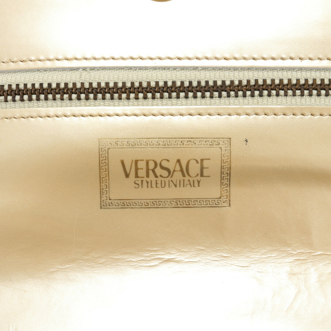 VERSACE(ヴェルサーチ)の美品 ヴェルサーチ パイソン エンボス ウォレット バッグ メデューサ 財布 レザー クラッチ ハンド ポーチ レディース EEM N17-5 レディースのバッグ(クラッチバッグ)の商品写真