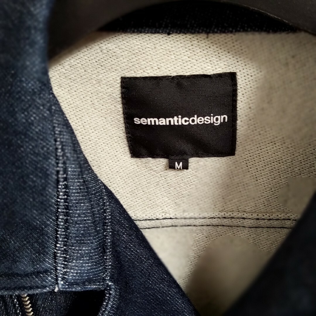 semantic design(セマンティックデザイン)のSemantic Design デニム風ジャケット メンズのジャケット/アウター(Gジャン/デニムジャケット)の商品写真