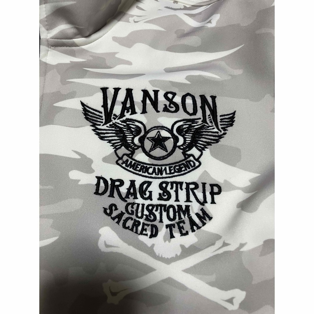 VANSON(バンソン)のVANSON バンソン フルジップ トラックジャケット総刺繍 ジャージ Mサイズ メンズのトップス(ジャージ)の商品写真