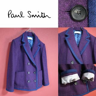 ポールスミス(Paul Smith)の【希少デザイン】Paul Smith パイピングライン 裏地ドット柄 Pコート(ピーコート)