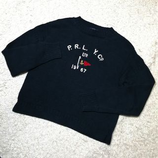 ポロラルフローレン(POLO RALPH LAUREN)の★POLO RALPH RAUREN★P.R.L.刺繍 ショート丈 ニット 希少(ニット/セーター)