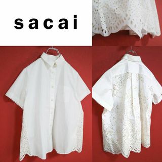 サカイ(sacai)の【入手困難】sacai サカイ 15SS 背面総柄 ホールデザイン シャツ(シャツ/ブラウス(半袖/袖なし))