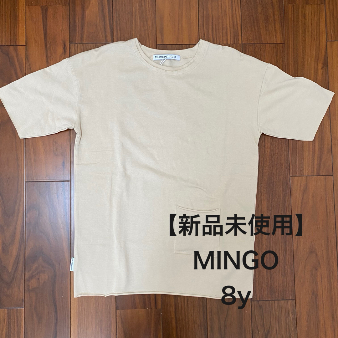 こどもビームス(コドモビームス)の【新品未使用】MINGO 半袖Tシャツ　8y シンプル　無地　ミンゴ キッズ/ベビー/マタニティのキッズ服男の子用(90cm~)(Tシャツ/カットソー)の商品写真