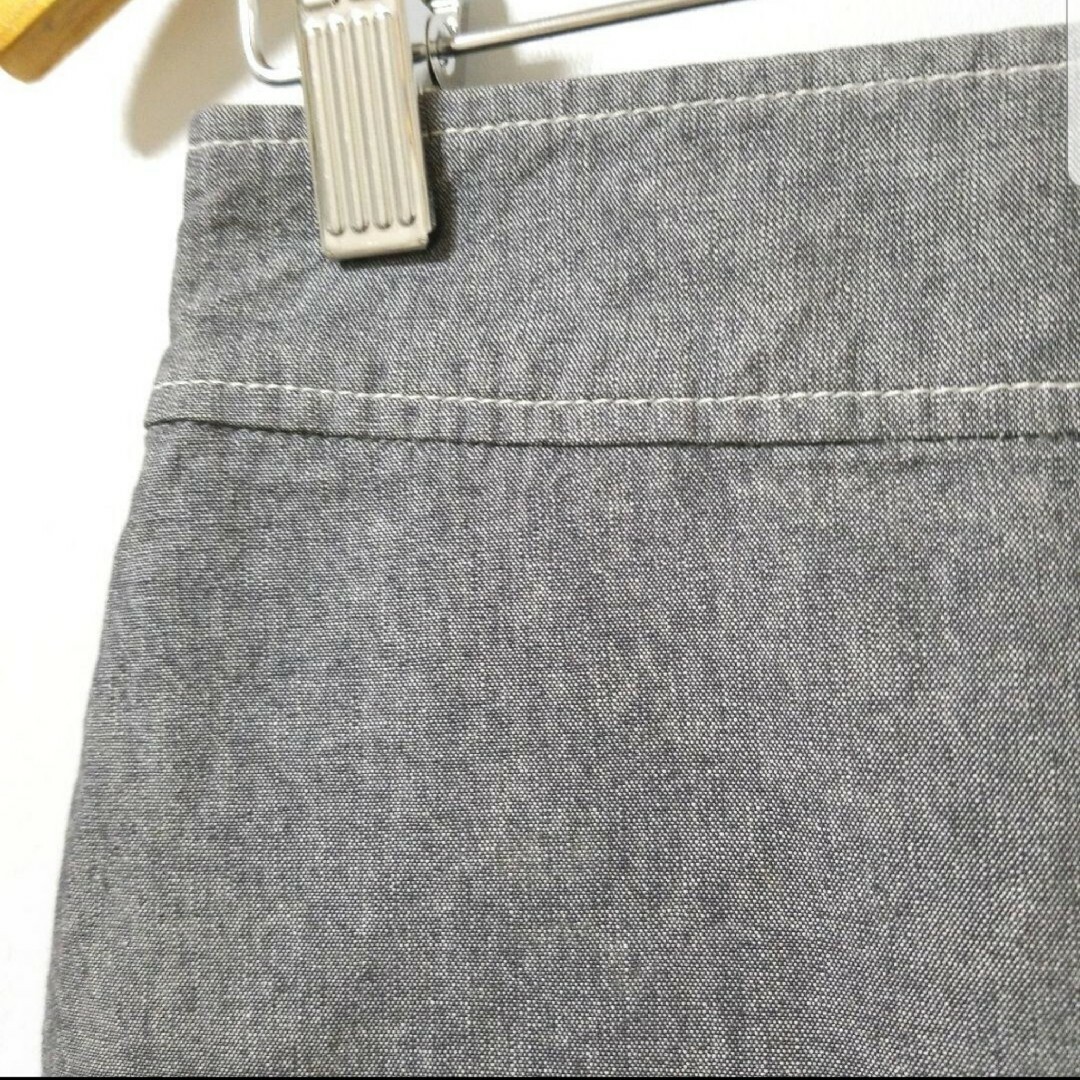 Lochie(ロキエ)のイエナ 薄手 綿 ブラックデニム ティアードフリル マーメイドスカート S~M レディースのスカート(ひざ丈スカート)の商品写真