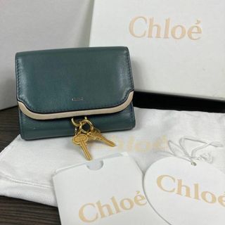 クロエ(Chloe)の美品　クロエ 三つ折り財布 イージー ミニウォレット　コインケース　レディース(財布)