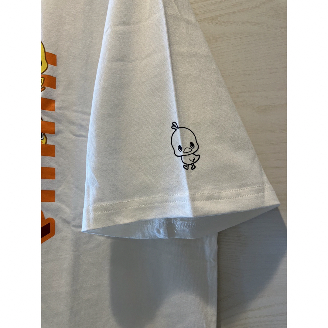 【新品タグ付き】 イオン 企業Tシャツ チキンラーメンひよこちゃんシロ レディースのトップス(Tシャツ(半袖/袖なし))の商品写真