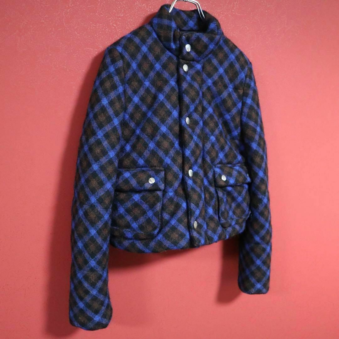 COMME des GARCONS(コムデギャルソン)の【極希少】トリココムデギャルソン 05AW チェック メタルボタン ダウンJKT レディースのジャケット/アウター(ダウンジャケット)の商品写真