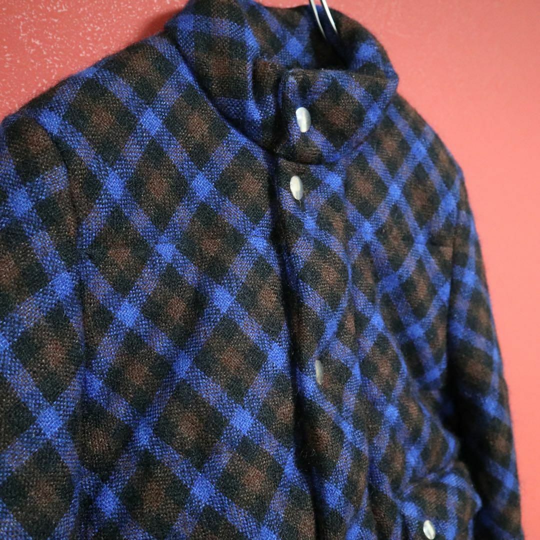 COMME des GARCONS(コムデギャルソン)の【極希少】トリココムデギャルソン 05AW チェック メタルボタン ダウンJKT レディースのジャケット/アウター(ダウンジャケット)の商品写真