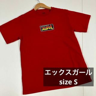 エックスガール(X-girl)のX-girl エックスガール　Tシャツ　プリント　古着女子　カットソー(カットソー(半袖/袖なし))