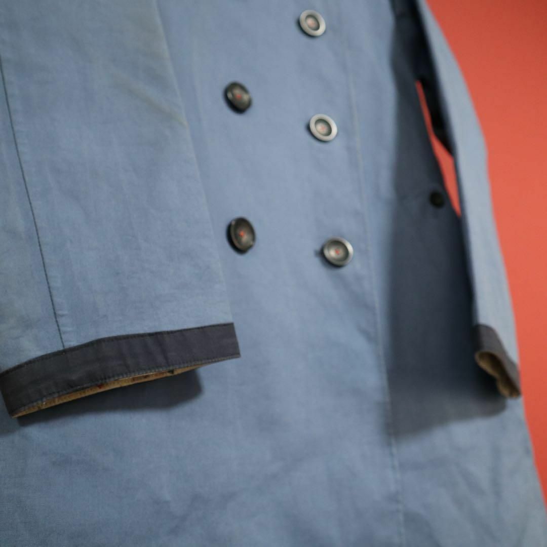 希少カラー】Paul Smith Black 裏地総柄 ロングトレンチコート 希少カラー】Paul Smith Black 裏地総柄 ロングトレンチコート