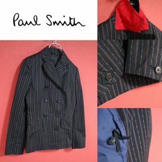 ポールスミス(Paul Smith)の【極希少】Paul Smith ストライプ デザイン ダブルテーラードジャケット(テーラードジャケット)