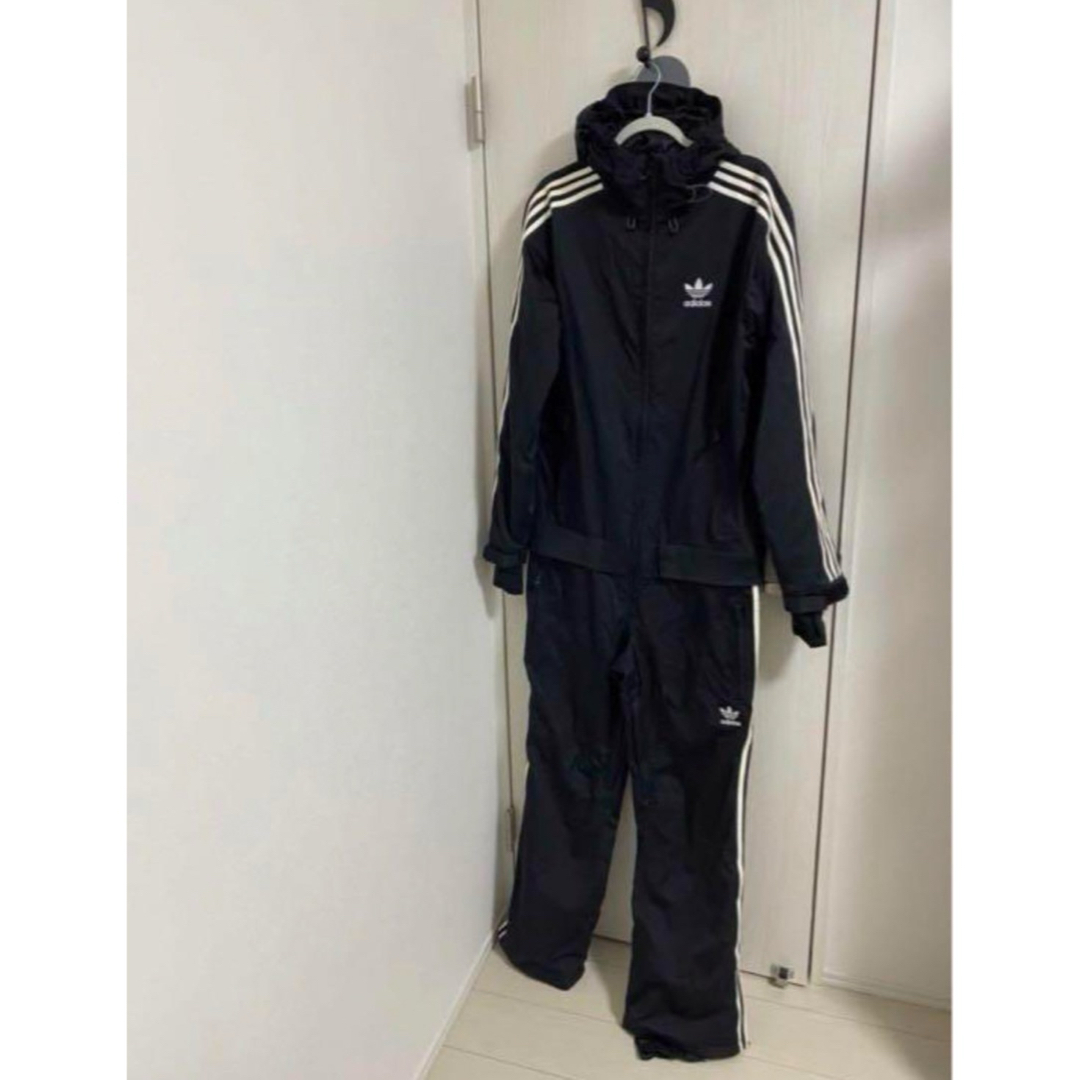 adidas - adidas Originals スノーボードウエア つなぎ 黒×白 adidas - adidas Originals スノーボードウエア つなぎ 黒×白